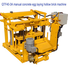 Bloco móvel do tijolo concreto da camada do ovo de QTF40-3A que faz a máquina para a ideia da indústria pequena